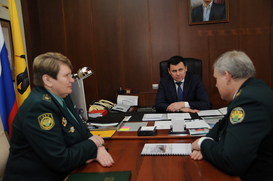 Дмитрий Миронов провел встречу с начальником Ярославской таможни