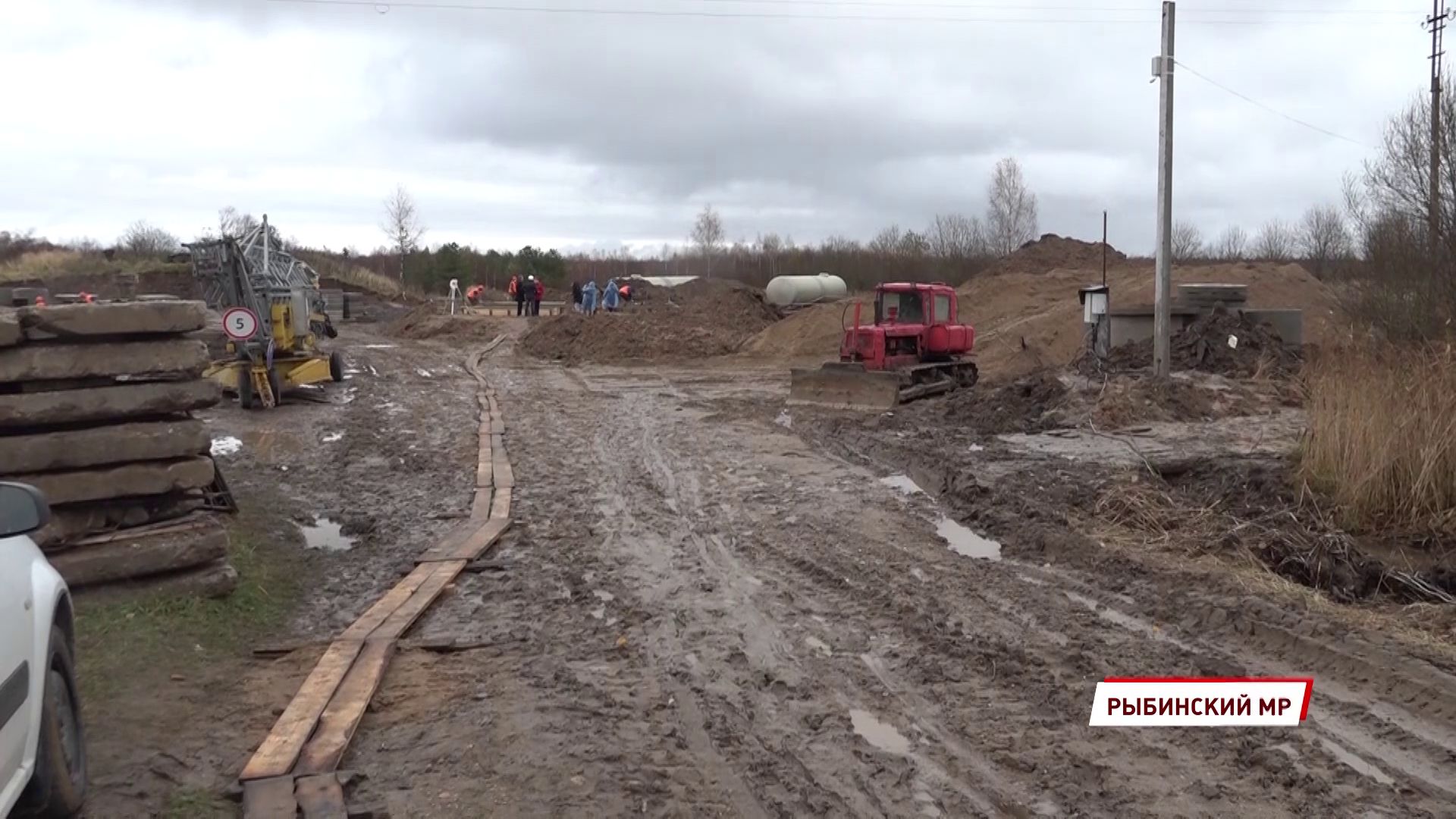 В поселке Тихменево идет строительство новых очистных сооружений