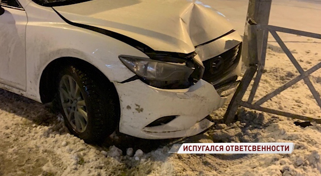 Ярославец разбил авто из-за подрезавшего его водителя