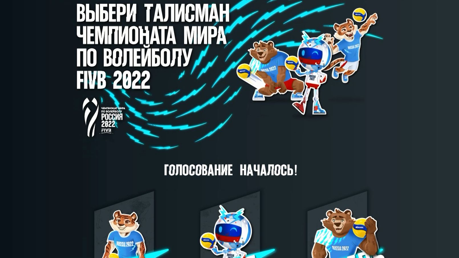 Талисмана Чемпионата мира по волейболу 2022 будут выбирать ярославцы