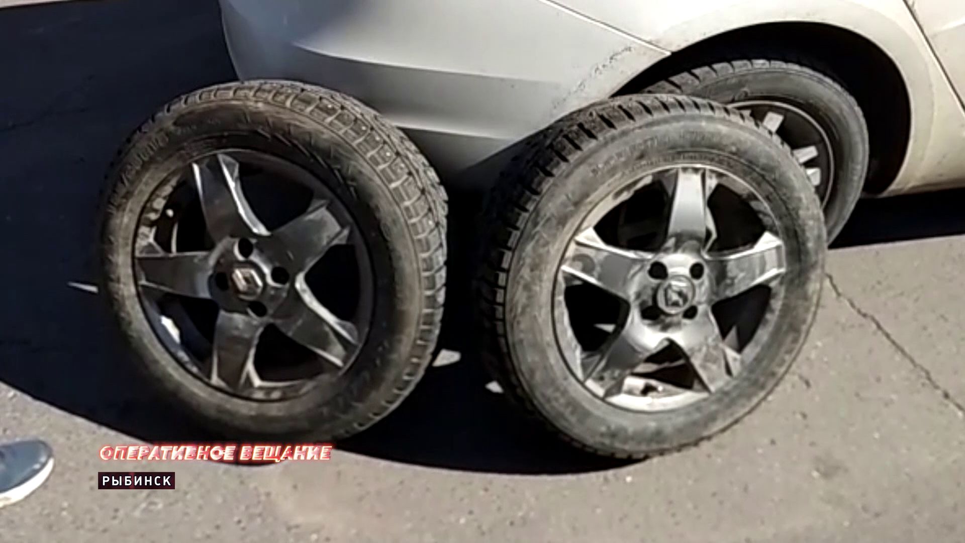 В Рыбинске поймали похитителей колес