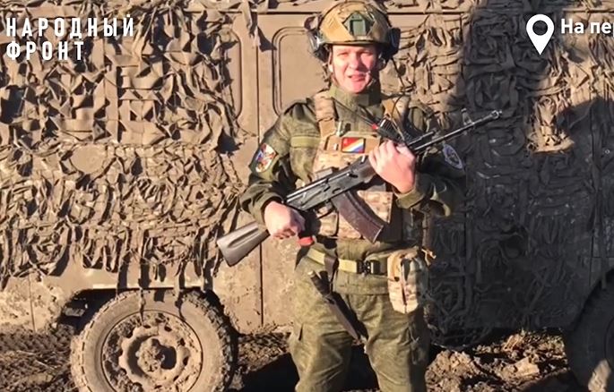 Боец из Ярославля поздравил патриотов с Днём защитника Отечества