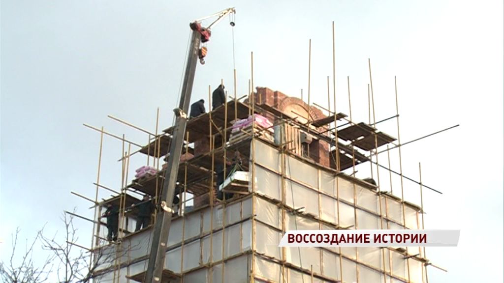 Строительство колокольни Спасо-Пробоинского храма выходит на финишную прямую