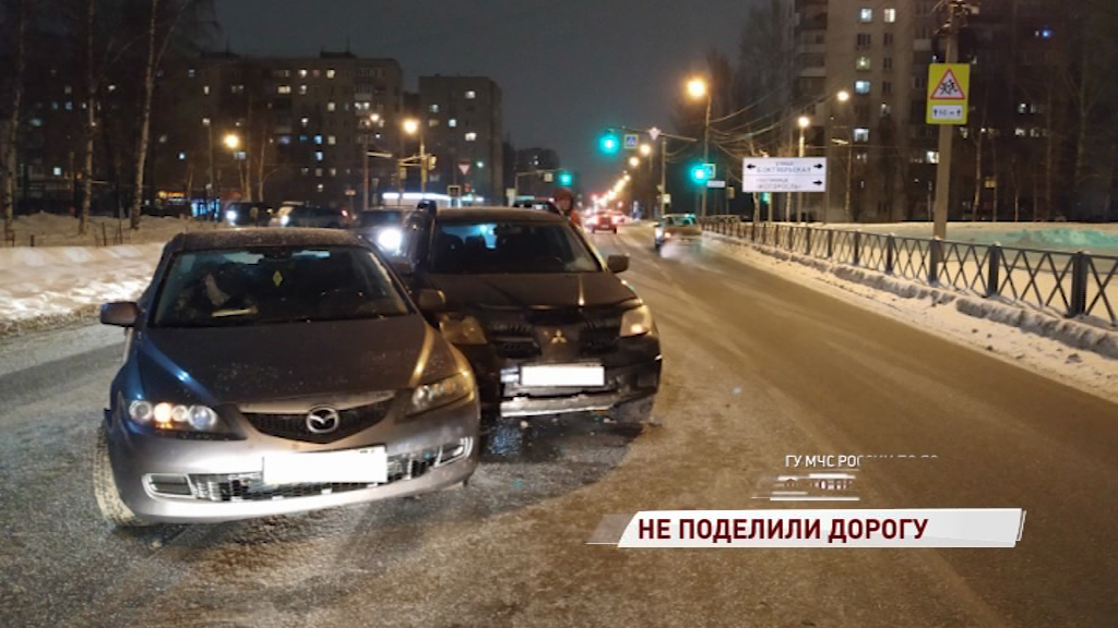 На Городском валу дорогу не поделили две иномарки