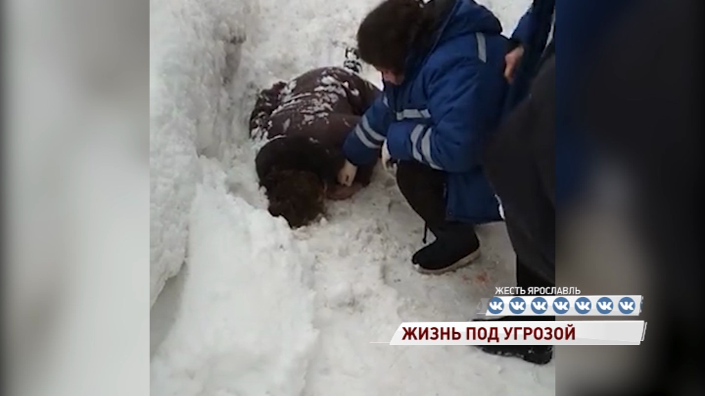 В Ярославле на голову женщине упала глыба льда: все подробности происшествия