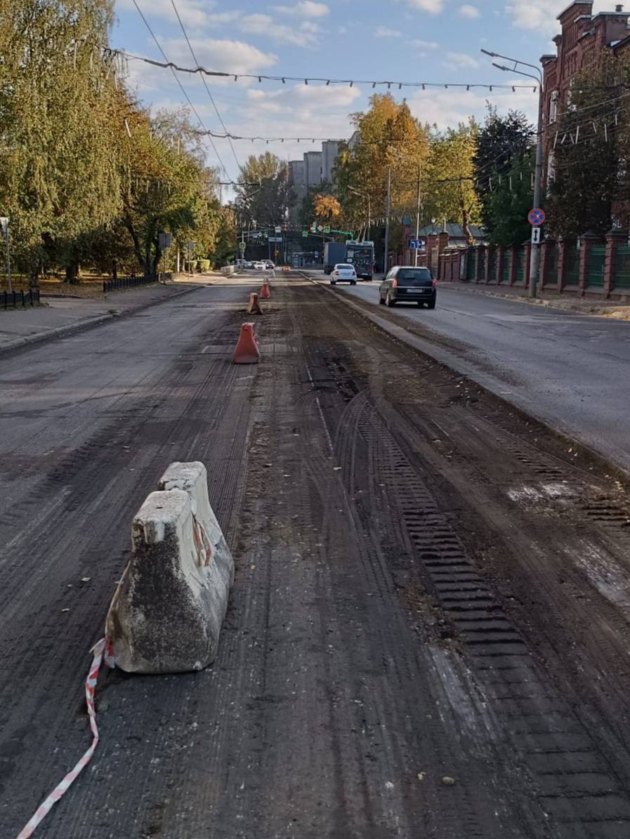 Ремонт дорог в Ярославле идет без выходных