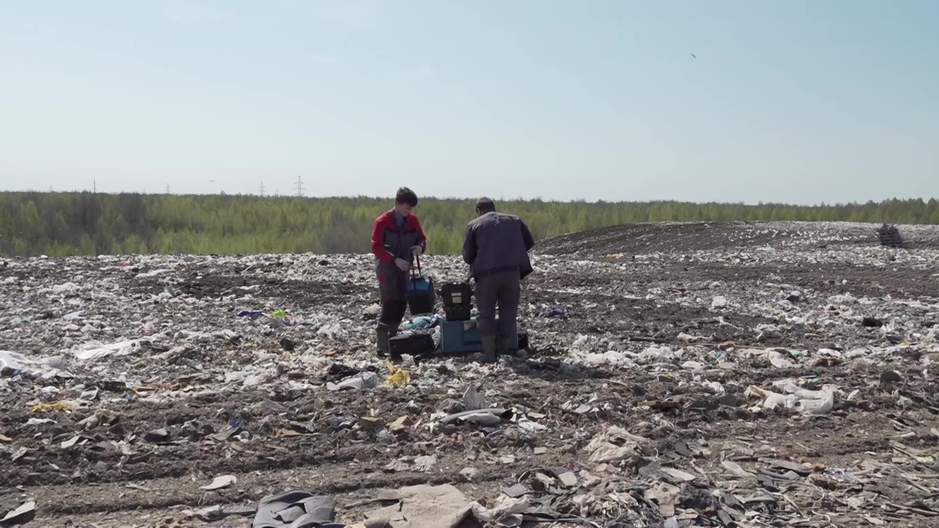 На полигоне «Скоково» взяли пробы воды, воздуха и почвы