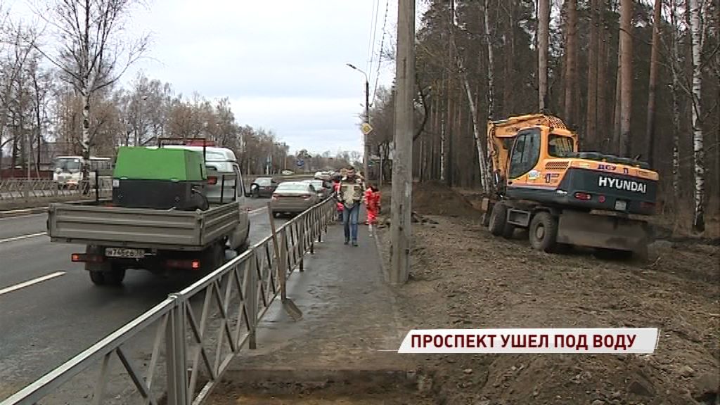 На проспекте Авиаторов сделают ливневки