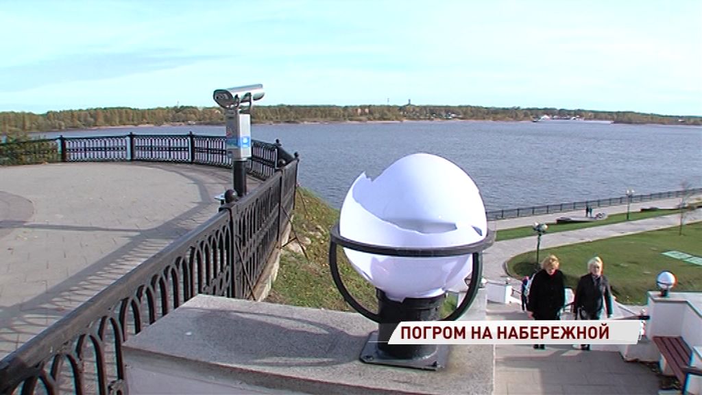Неизвестные устроили погром на Волжской набережной