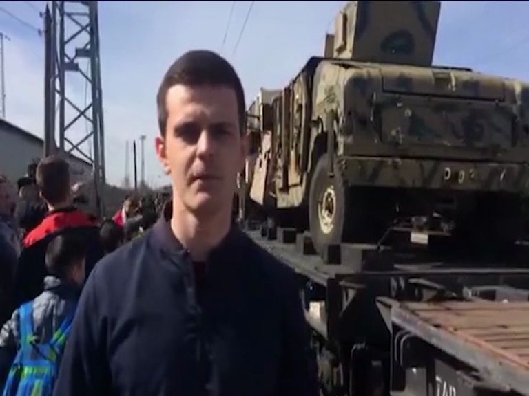 В Ярославль прибыл спецпоезд с военной техникой из Сирии