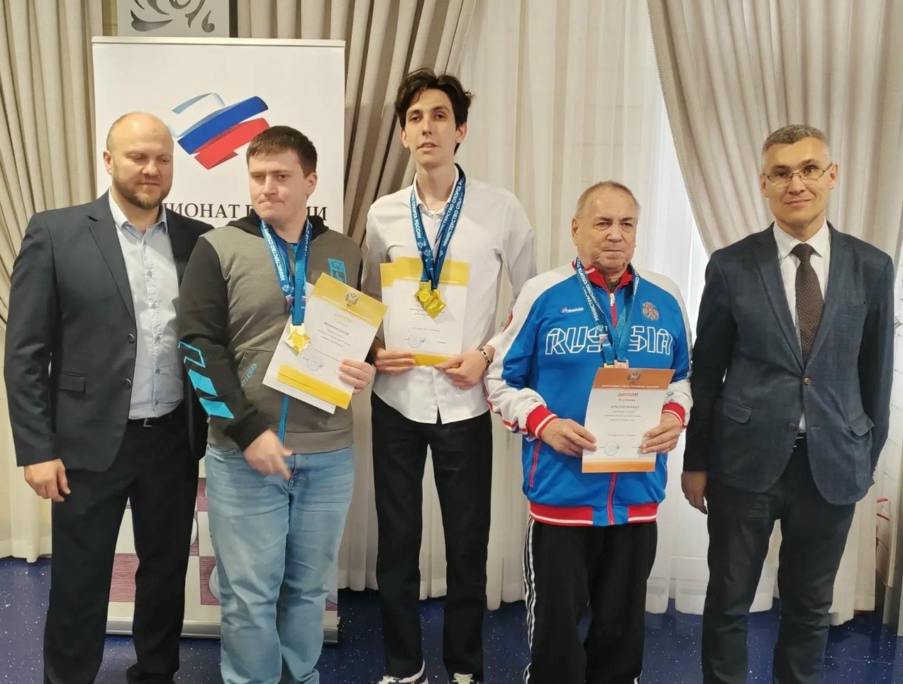 Ярославский гроссмейстер выиграл 3 золота чемпионата России по русским шашкам среди слепых