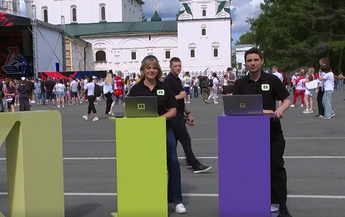 Весь парад Чемпионов на всех точках ЯПервый транслировал в прямом эфире
