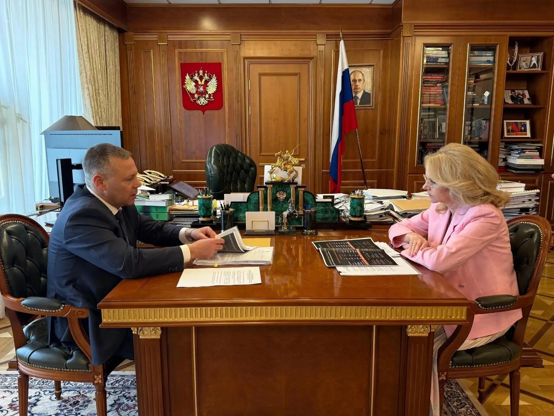 Михаил Евраев встретился с зампредседателя Правительства РФ Татьяной Голиковой